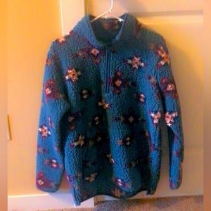 Fleece zip up sweater